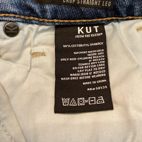 KUT from the Kloth Amy Crop Straight Leg Jeans - Picture 8 of 8